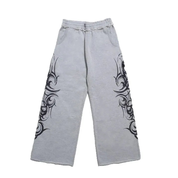 Flame Baggy Pants - Unisex