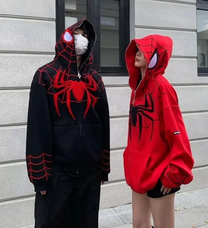 Couple Outfit Spider Hoodies