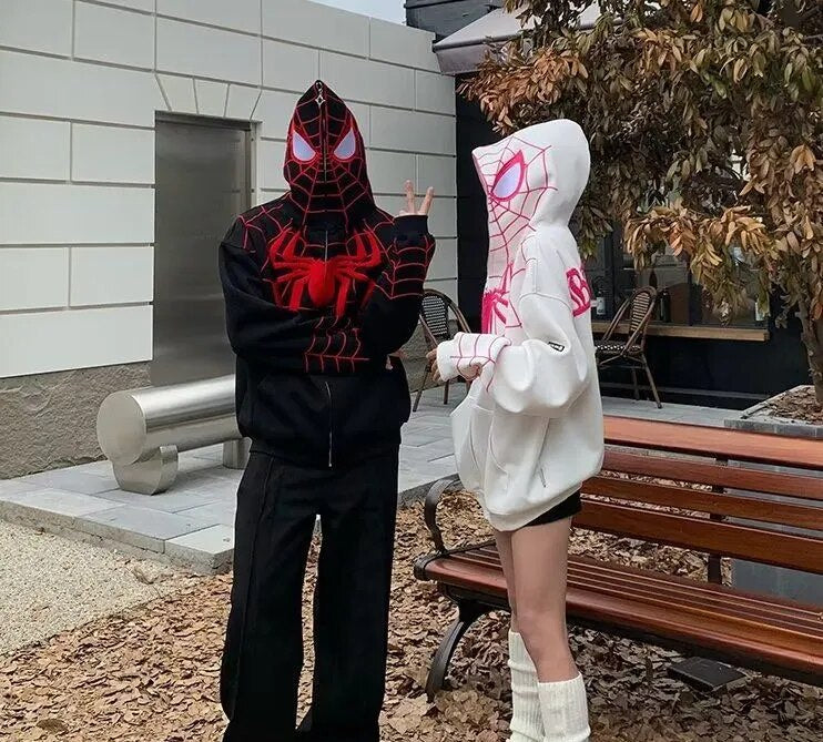 Couple Outfit Spider Hoodies