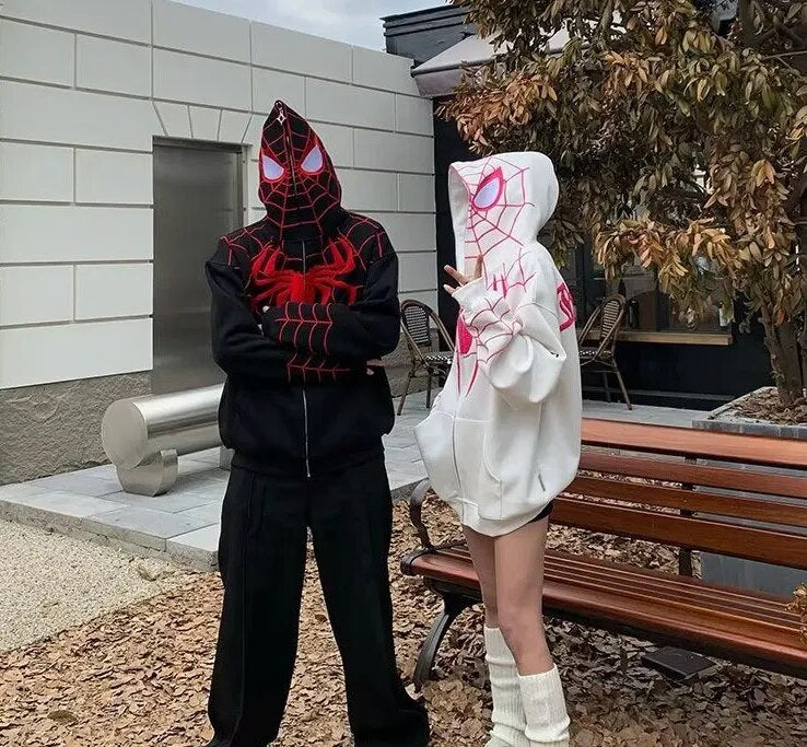 Couple Outfit Spider Hoodies