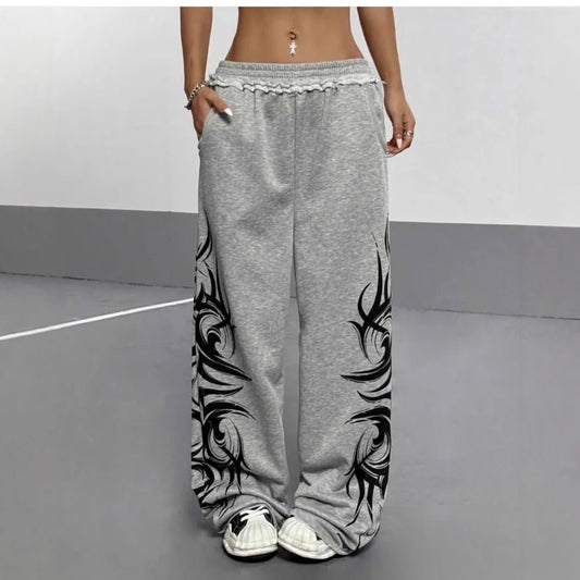 Flame Baggy Pants - Unisex
