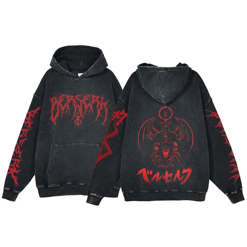 Anime Berserk Hoodie Oversized