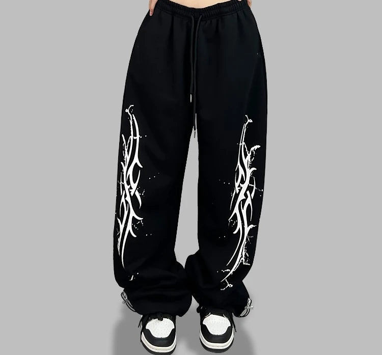 Inferno Baggy Pants - Flame Surge streetwear
